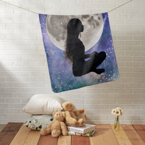 Harmonys Lunar Serenity Daughter of the Mystic Baby Blanket