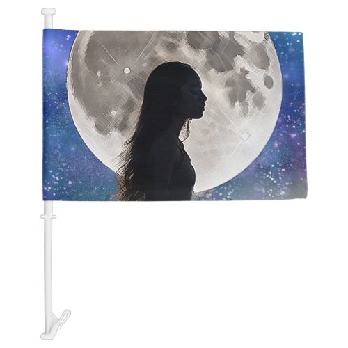 Harmonys Lunar Serenity Daughter of the Mystic Car Flag