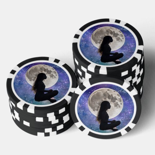 Harmonys Lunar Serenity Daughter of the Mystic Poker Chips