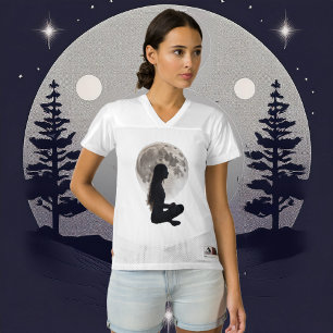 Harmony's Lunar Serenity Women's Football Jersey