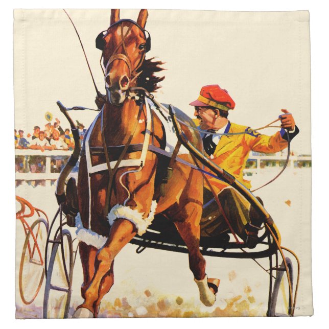 Harness Race Napkin (Front)
