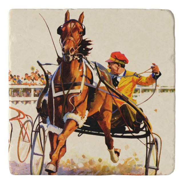 Harness Race Trivet (Front)