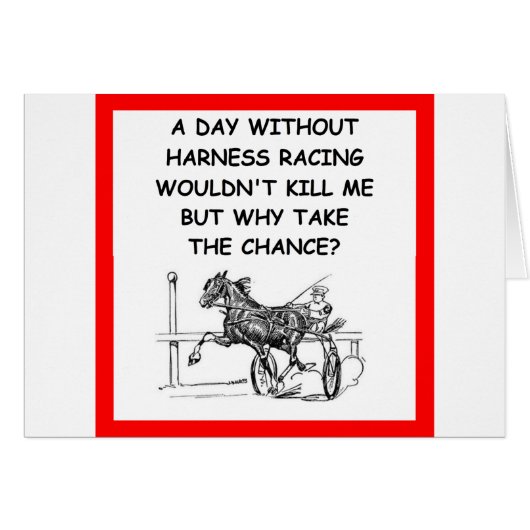 harness racing cards (Front Horizontal)