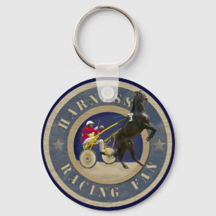 Harness Racing Fan Keychain