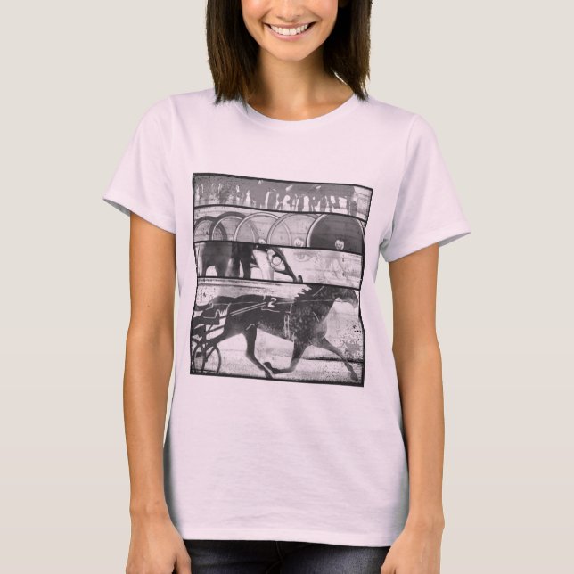 Harness Racing Grunge T-Shirt (Front)
