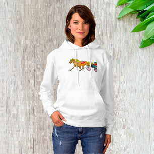 Harness Racing Horse and Driver Hoodie