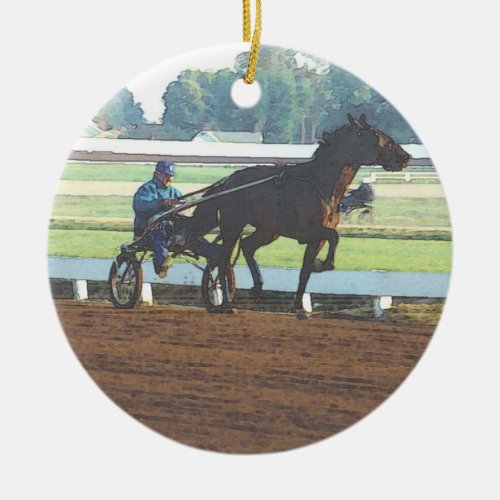 Harness racing ornament