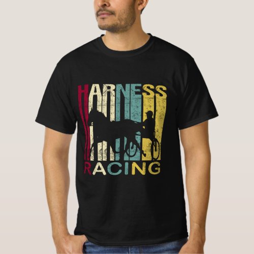 Harness Racing Retro Vintage Silhouette T_Shirt