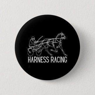 Harness Racing Standardbred Horse Sulky Horse Button