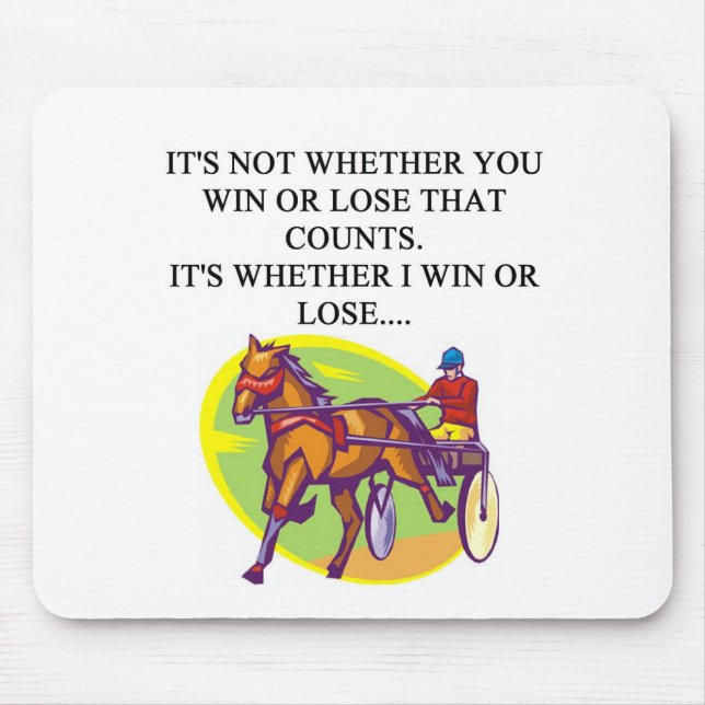 HARNESS raing joke design Mouse Pad (Front)
