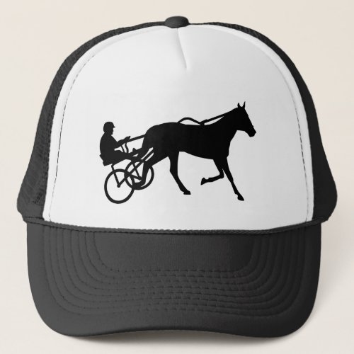 Harness trotting race trucker hat