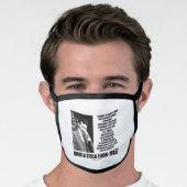 Harnessing A Waterfall Sun's Energy Tesla Quote Face Mask (Worn Him)