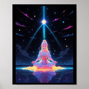 Harnessing The Stars Energy Sticker Poster
