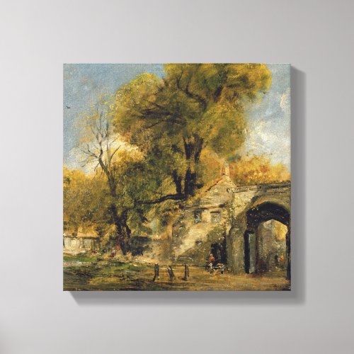 Harnham Gate Salisbury c1820_21 oil on canvas Canvas Print
