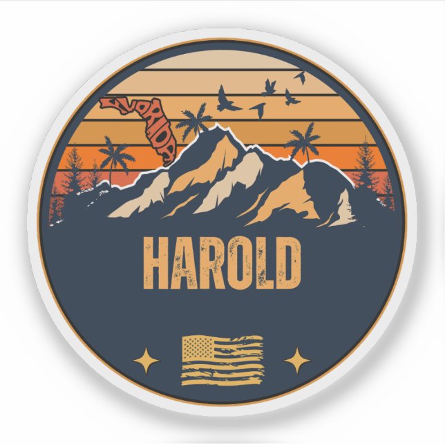 Harold, Florida  Sticker (Front)