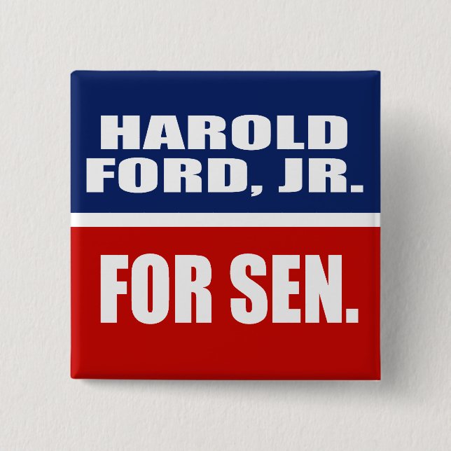 HAROLD FORD, JR. FOR SENATE BUTTON (Front)