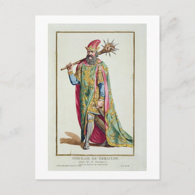 Harold, King of Denmark from 'Receuil des Estampes Postcard (Front)