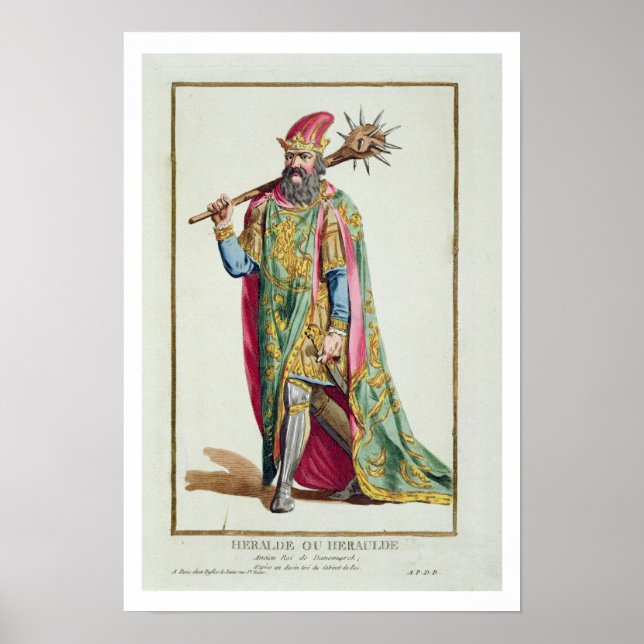 Harold, King of Denmark from 'Receuil des Estampes Poster (Front)