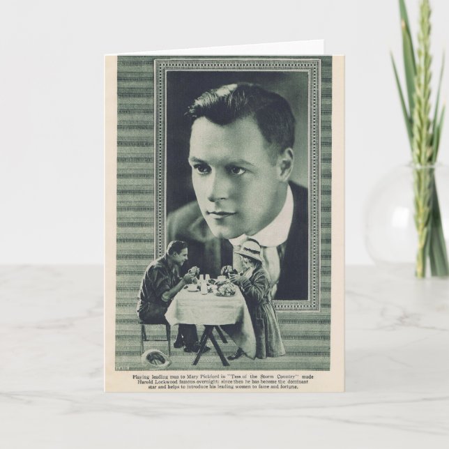 Harold Lockwood Mary Pickford 1917 Card (Front)