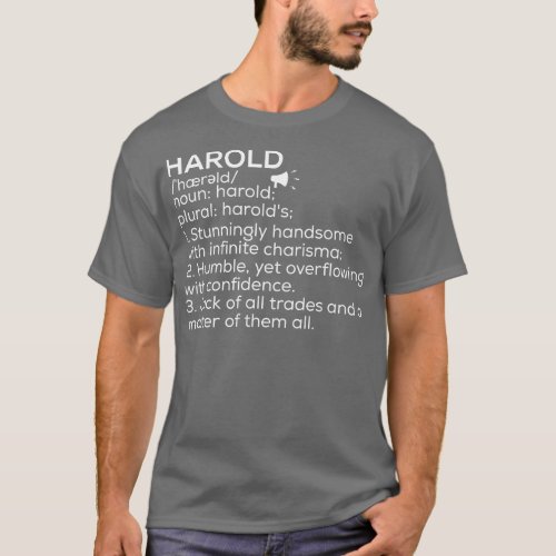 Harold Name Definition Harold Meaning Harold Name  T_Shirt