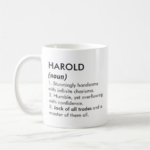 Harold name, Editable name, Custom name Coffee Mug