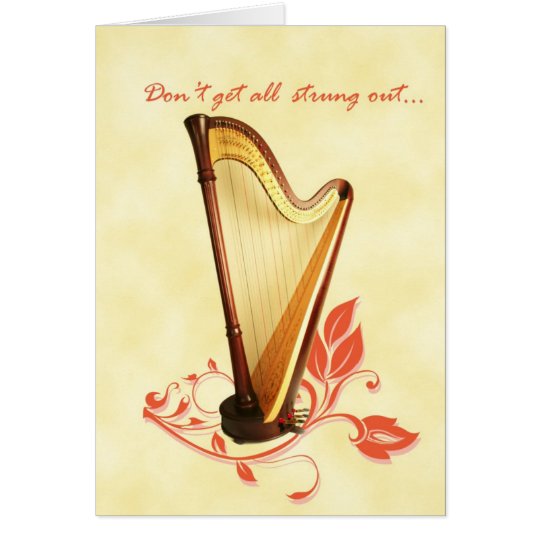 Harp Birthday Card Zazzle