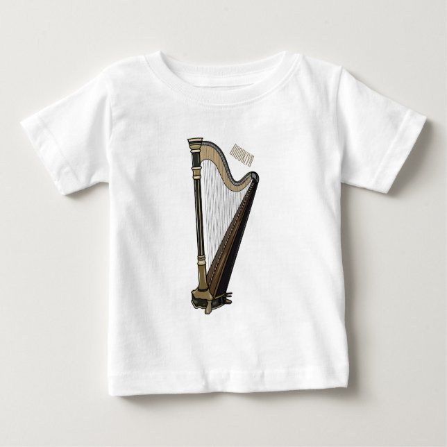 Harp cartoon illustration  baby T-Shirt (Front)