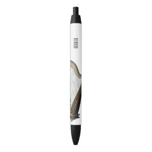 Harp cartoon illustration pen