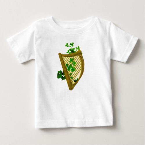 Harp  Clovers Baby T_Shirt