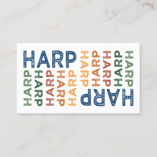 Harp Colorful Business Card