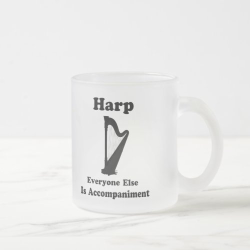 Harp Gift Frosted Glass Coffee Mug