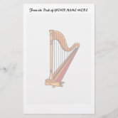Harp Musician Music Teacher Wrapping Paper, Zazzle