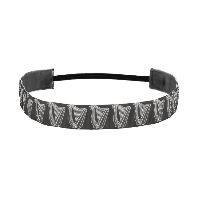 Harp Icon Athletic Headband (Front)