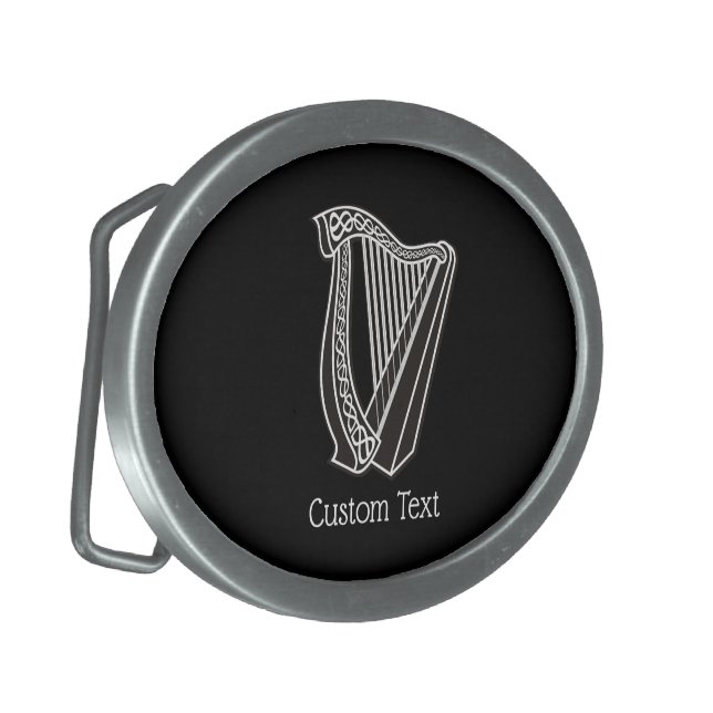 Harp Icon Belt Buckle (Front Left)