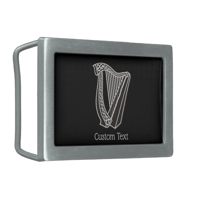 Harp Icon Belt Buckle (Front Left)