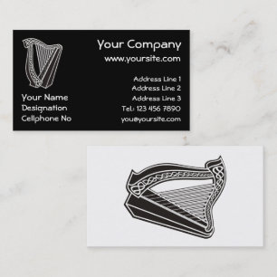 Harp Icon Business Card
