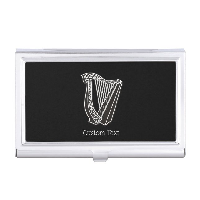 Harp Icon Business Card Case (Front)
