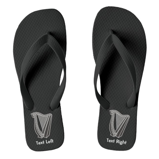 Harp Icon Flip Flops (Footbed)