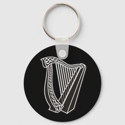 Harp Icon Keychain