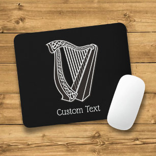 Harp Icon Mouse Pad