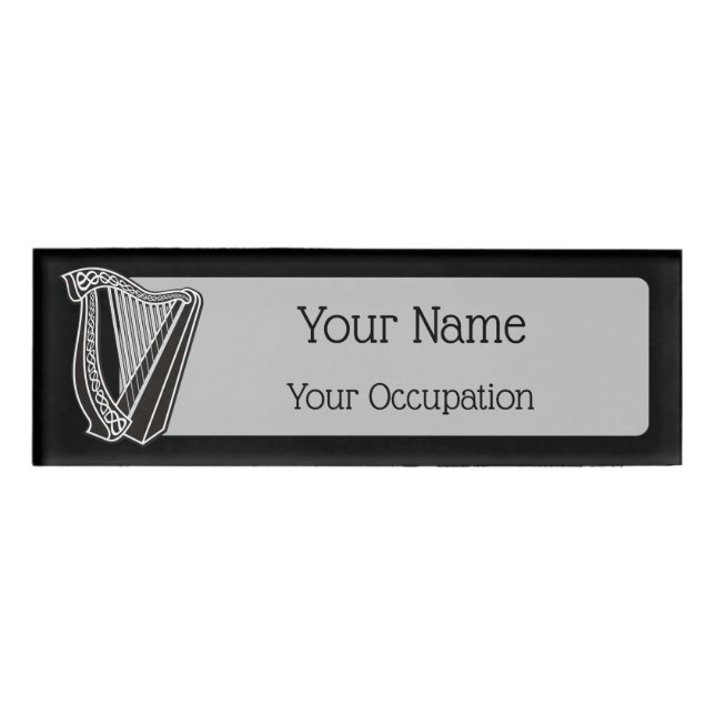 Harp Icon Name Tag (Front)