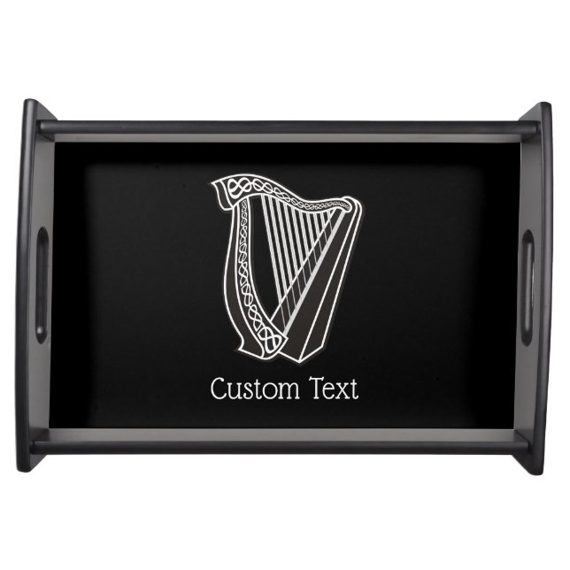 Harp Icon Serving Tray (Front)