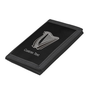 Harp Icon Tri-fold Wallet