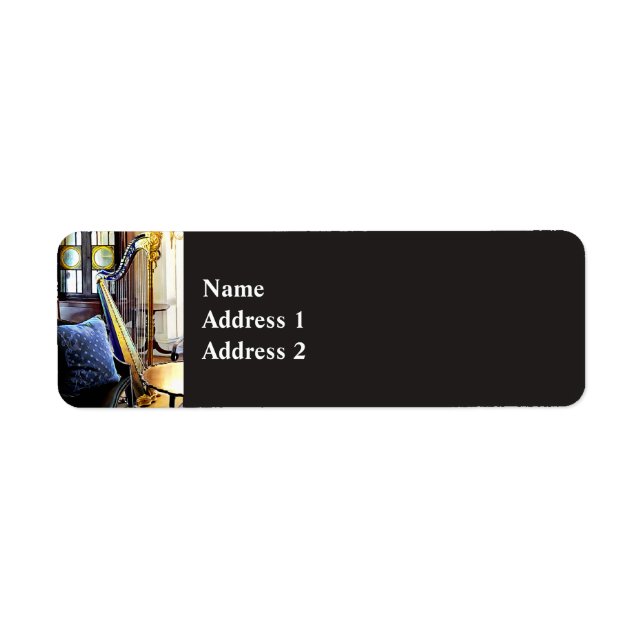 Harp In Music Room Label (Front)
