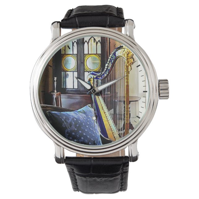 Harp In Music Room Watch (Front)