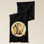 Harp Love Scarf<br><div class="desc">This scarf is a great gift for any harper, harpist or person of Irish or Scottish heritage.</div>
