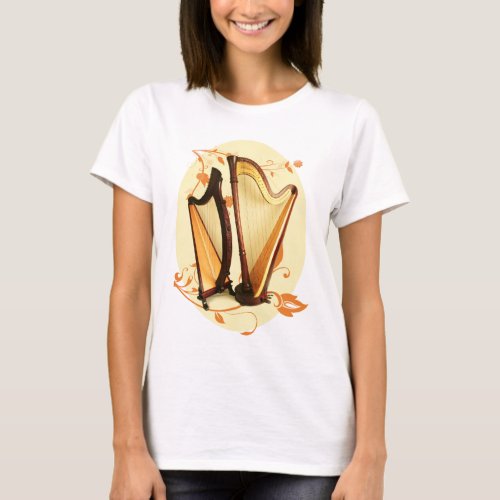 Celtic and Pedal Harp Love T-Shirt