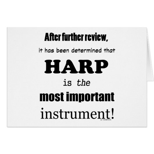 Harp Most Important Instrument (Front Horizontal)