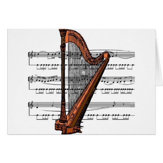 Harp musical 02 B Cards (Front Horizontal)