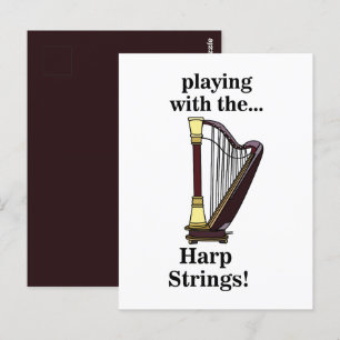 Harp Musical Instrument Harp Postcard
